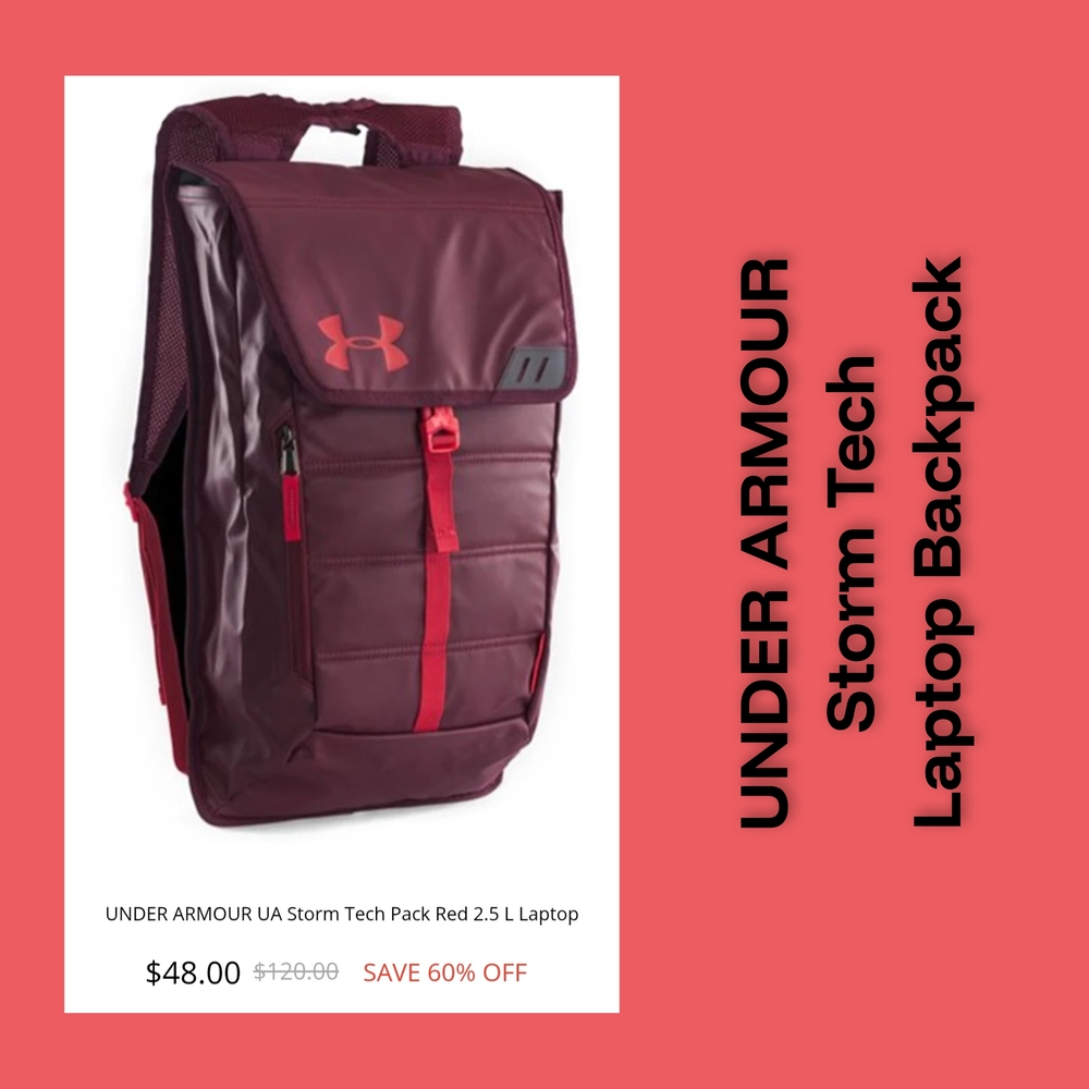 UNDER ARMOUR Storm Tech Laptop Backpack~